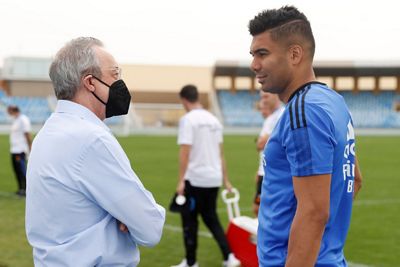 el presidente acudió al entrenamiento del equipo