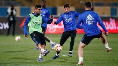 Final training session ahead of the Super Cup final