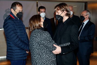 capilla ardiente de paco gento en el santiago bernabéu