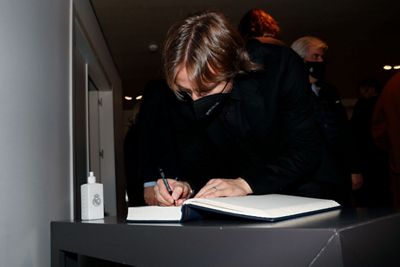 capilla ardiente de paco gento en el santiago bernabéu