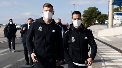 Así fue la llegada del Real Madrid a Elche