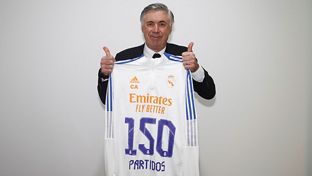 Ancelotti: 150 jogos pelo Real Madrid