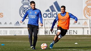 Erste Trainingseinheit der Woche in der Real Madrid Stadt
