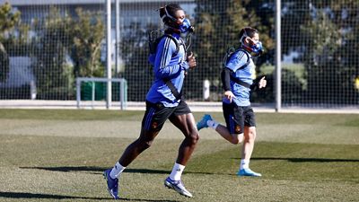 Konditionstest in der Real Madrid Stadt