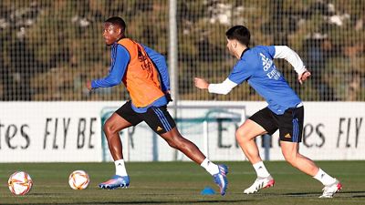 Último entrenamiento antes de visitar San Mamés