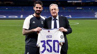 Isco leva 350 jogos pelo Real Madrid
