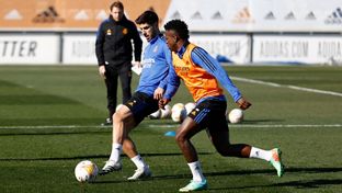 Fitness and ball work at Real Madrid City