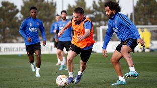 Último treino antes do jogo contra o Villarreal