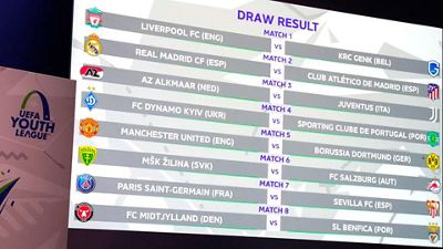 Under-19s vs. Atlético de Madrid in Youth League Round of 16
