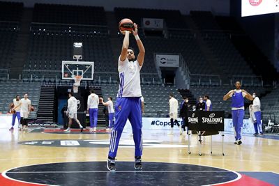 entrenamiento del real madrid de baloncesto