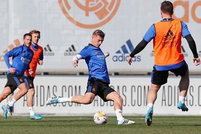 entrenamiento del real madrid