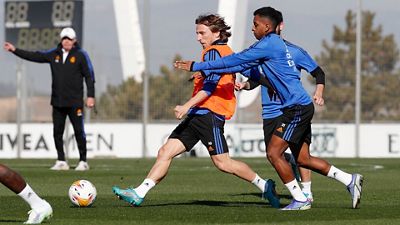 Dernier entraînement avant le match contre Alavés