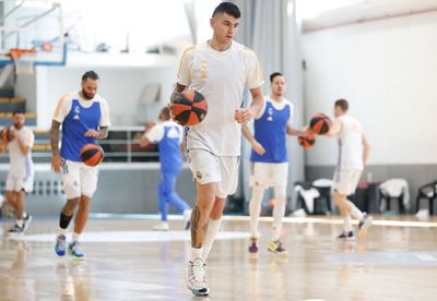 entrenamiento del real madrid de baloncesto