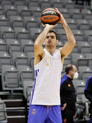 entrenamiento del real madrid de baloncesto