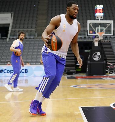 entrenamiento del real madrid de baloncesto