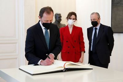 acto de entrega del premio internacional del deporte a la quinta del buitre