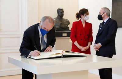 acto de entrega del premio internacional del deporte a la quinta del buitre