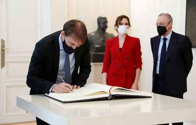 acto de entrega del premio internacional del deporte a la quinta del buitre