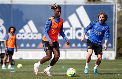 entrenamiento del real madrid