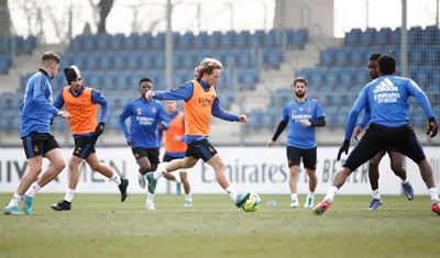 entrenamiento del real madrid