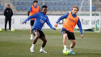 El equipo sigue preparando el partido contra el Rayo