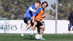 Fitness test and ball work in the first session of the week