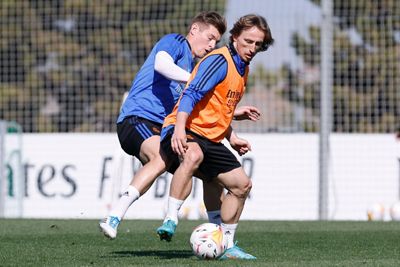 entrenamiento del real madrid