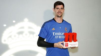 Courtois, Jugador Cinco Estrellas Mahou de febrero