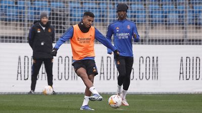 O plantel prepara o jogo contra o Maiorca