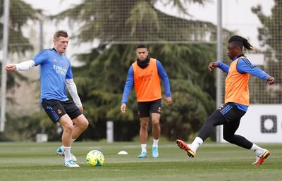 entrenamiento del real madrid
