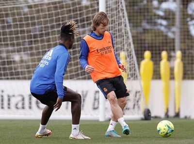 entrenamiento del real madrid