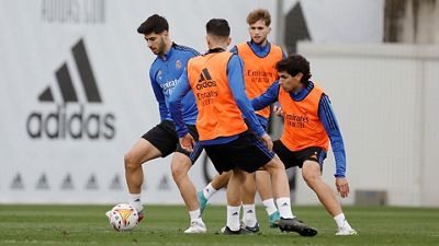 The team in training at Real Madrid City