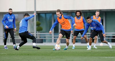 entrenamiento del real madrid