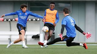 Abschlusstraining vor dem Spiel gegen Celta