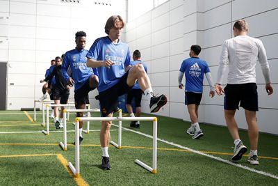 entrenamiento del real madrid