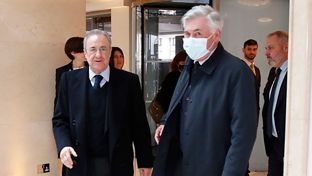 Florentino Pérez e Ancelotti já estão em Londres