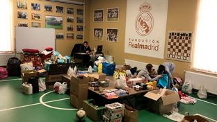 Dos escuelas de la Fundación y Epicenter for children en Ucrania se transforman en centro de recogida y distribución de alimentos para ayudar a las familias