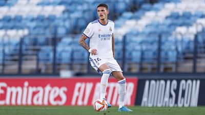 Once inicial del Castilla contra el Villarreal B