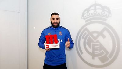 Benzema, Jugador Cinco Estrellas Mahou de marzo