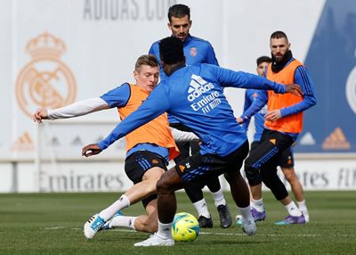 entrenamiento del real madrid