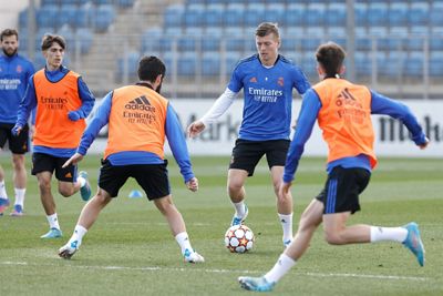 entrenamiento del real madrid