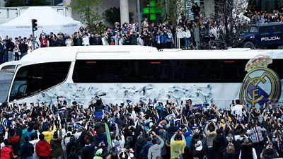 Impresionante recibimiento al Real Madrid