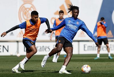 entrenamiento del real madrid