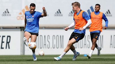 El equipo continúa preparando el partido contra el Sevilla