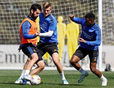 entrenamiento del real madrid