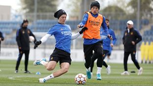 Real Madrid continue preparations for Manchester City clash