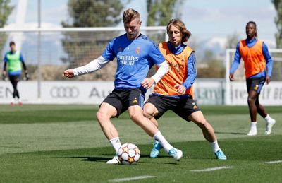 entrenamiento del real madrid