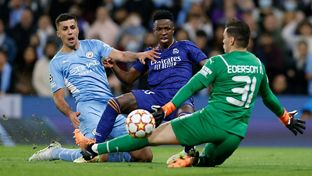 Vini Jr.: sprint espectacular e perfeita definição para fazer o segundo golo do Madrid