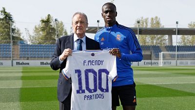 Mendy makes his 100th appearance for Real Madrid