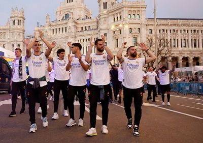 el madridismo celebró la 35ª liga en cibeles